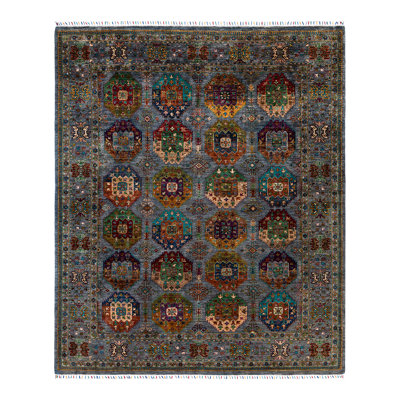 Tribal One-of-a-Kind Rectangle 8' x 9'10" Hand Knotted Area Rug