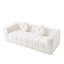Canapé moderne sans os avec deux coussins décoratifs circulaires, tissu en polyester à poils longs texturé litchi doux pour la peau, canapé à trois places en mousse à carreaux-1606194248