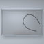 48 po L x H 30 H Armoire à pharmacie en aluminium argenté avec miroir, conduit, horloge