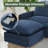 100" Modern Chenille Sectional With Ottoman-1045724517