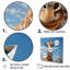 Girafe brune rêveuse à long cou sur toile-888572331-888572308