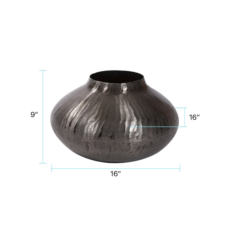 Handcrafted Aluminum Table Vase