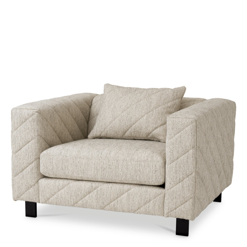 Avellino Club Chair, Splendor Light Gray Polyester Blend