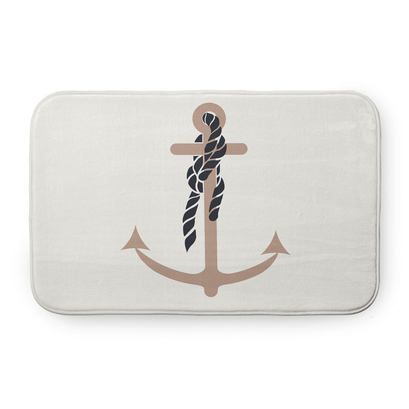 Tapis de bain Nautical Nights, L 17 po x L 24 po, Rose