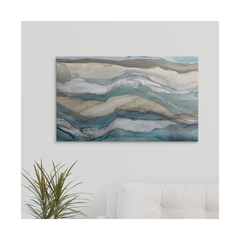 «Funkley Waves» par Pi Studio - impression, H 37 po x l 60 po x p 1,5 po, Toile