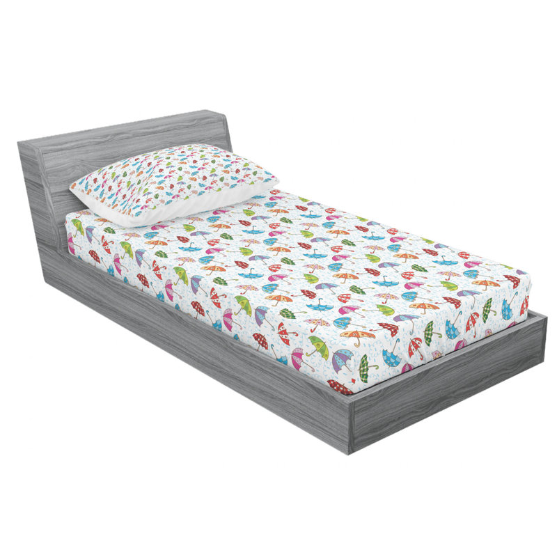 Microfiber Sheet Set, Twin Sheet Set with Fitted Sheet