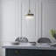 Geira Pendant finished in Ant. Brass