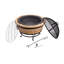 Round Concrete Wood Burning Smokeless