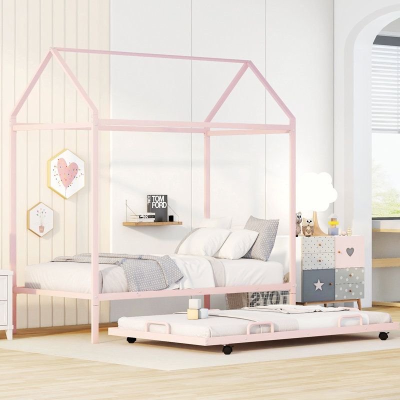 Structure de lit Stonecrest 82,63 po, Rose