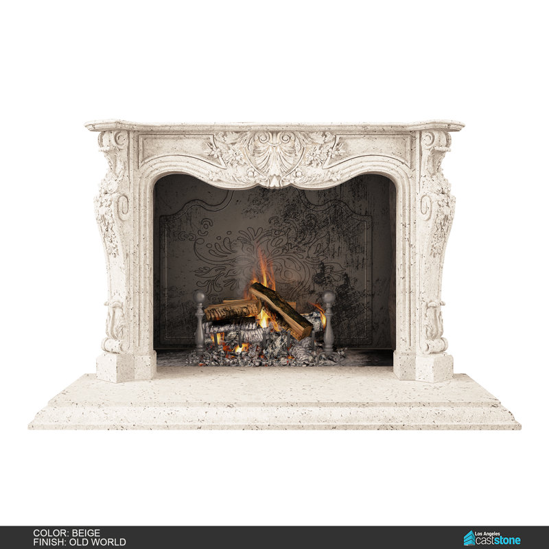 Athena Fireplace Surround, Old World Beige