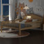 Wood Platform Bed with House-shaped Headboard and LED Design, Modern Bed Frame for Guest Room-1259634760-1259634758