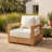 Melrose Teak Outdoor Lounge Chair-1386063595