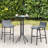 3 Piece Bar Height Outdoor Bistro Set For 2, Round Patio Pub Table 2 Bar Chairs With Comfortable Design & Strong Build-48540187