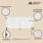 Abbey 67" Modern Sideboard with 4 Adjustable Shelves in White-1547802533