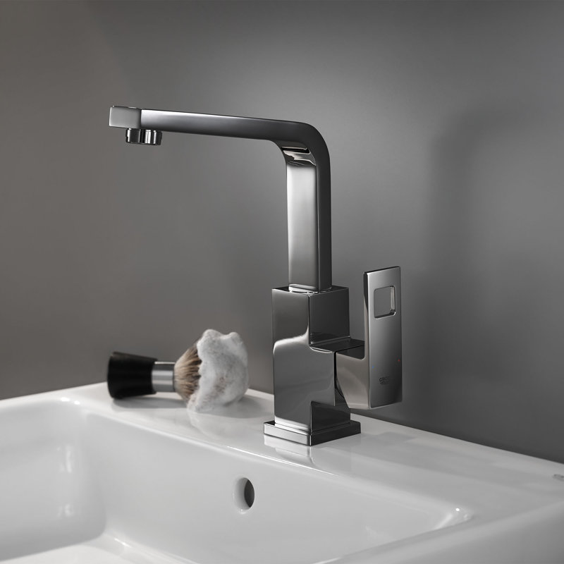 Eurocube® Centerset Bathroom Faucet, Hard Graphite