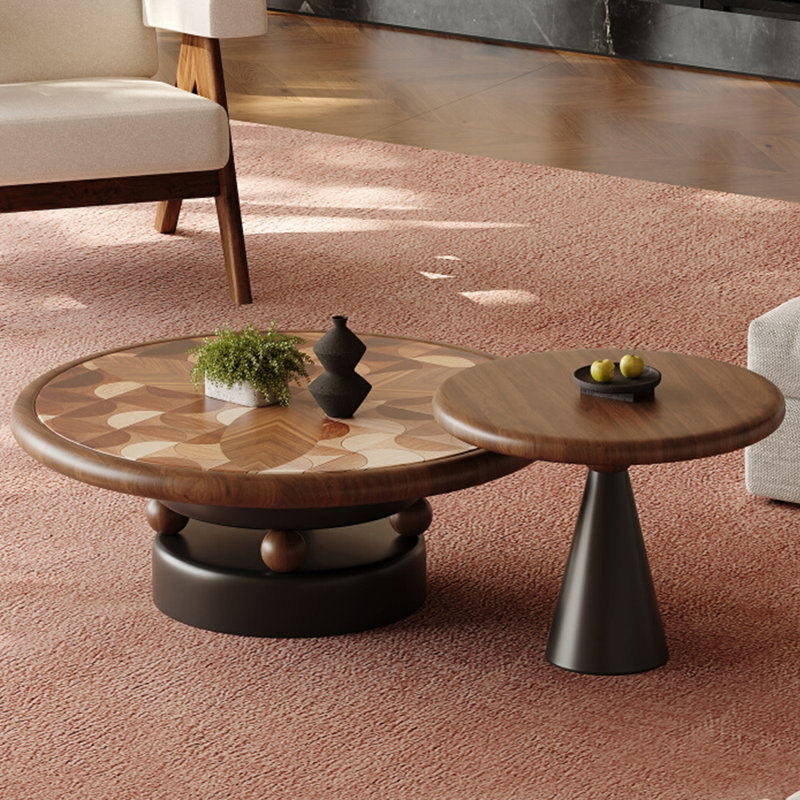 Table basse vintage en bois de style italien