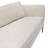 Lane Sofa In Light Cream Fabric With Gold Metal Legs