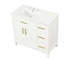 Meuble-lavabo simple 36 po avec plateau en céramique Yeidan