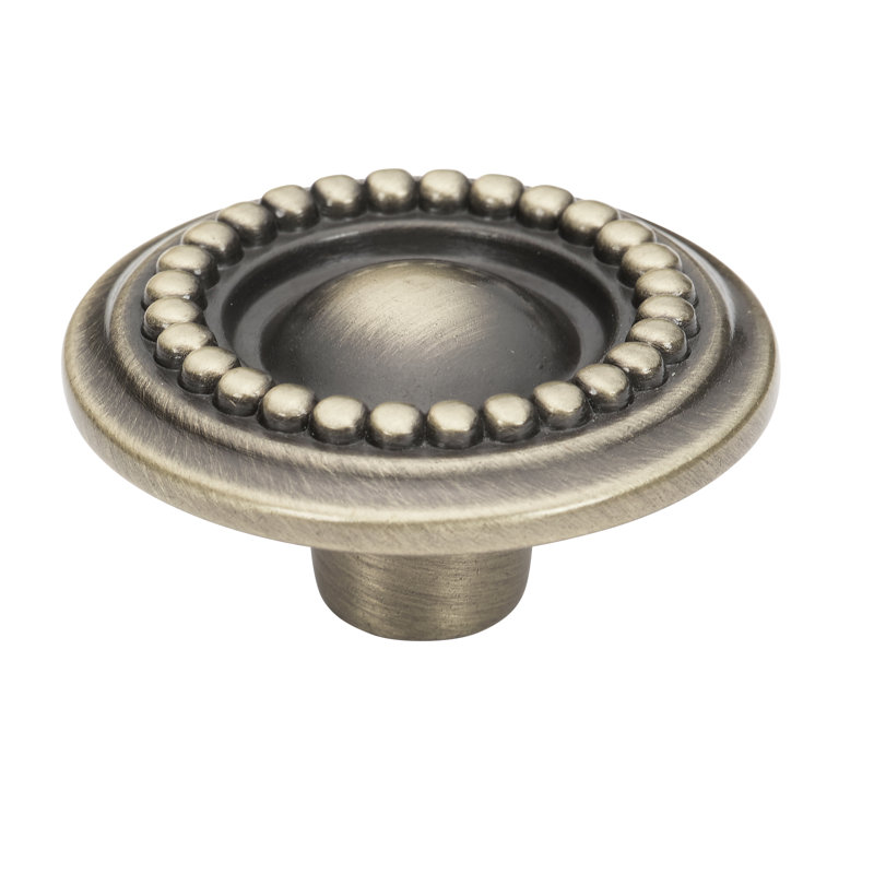 Oversized Expression 1 9/16" Diameter Round Knob, Antique English