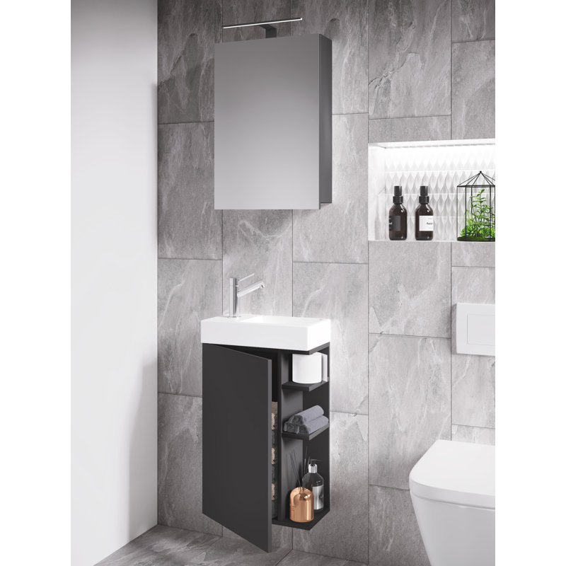 Ravis Bathroom Furniture Suite, Black