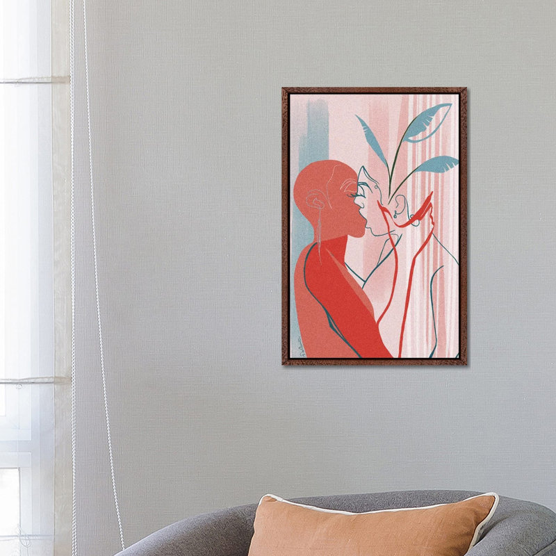 Nourished by DeeLashee - Print on Canvas, 66.04 cm H x 45.72 cm W, Classic Brown Wood Framed