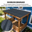 25-Piece Roof Panel Set in Matte Grey Texture for Shed, Garage, and Patio-133208771