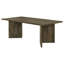 Table de salle à manger en bois massif de 80 pouces brun Kenuy