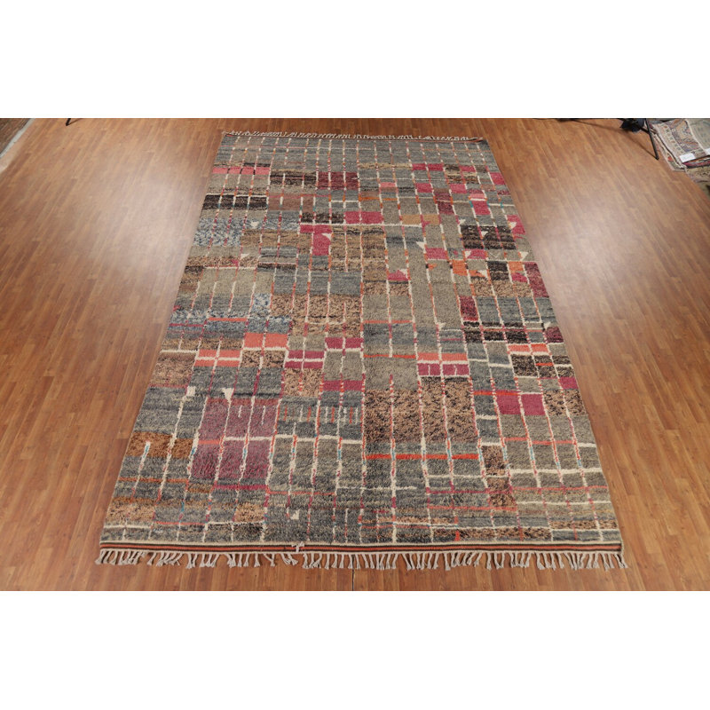 Handmade Plush Moroccan Large Rug 10x15