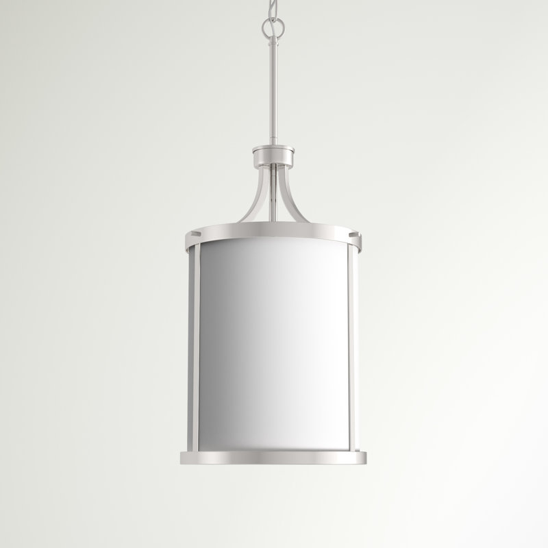 Ashaan 3 - Light Lantern Pendant, Polished Nickel