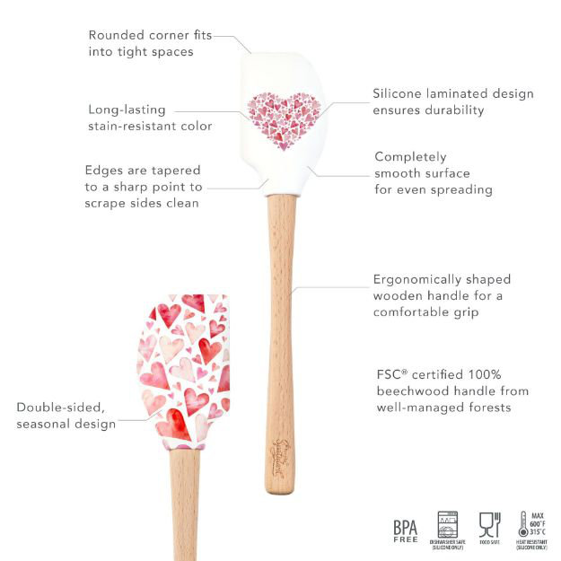 Tovolo Spatulart Made With Love Spatula