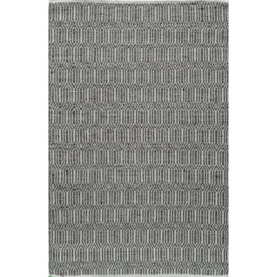 Geometric Handmade Flatweave Cotton Gray Area Rug