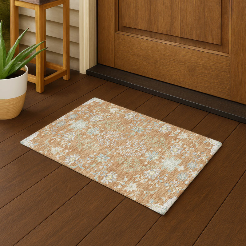 Tapis intérieur / extérieur lavable à la machine Chantille ACN2676 Global, Cuivre, 1 pi 8 po x 2 pi 6 po