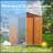 6 Ft. W X 6 Ft. D Metal Storage Shed Appealing Horizontal Siding  In Woodgrain With Coffee Trim To Complement