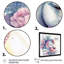 Adorable licorne pastel entourée de fleurs III - cheval, art mural-714845175-714845172