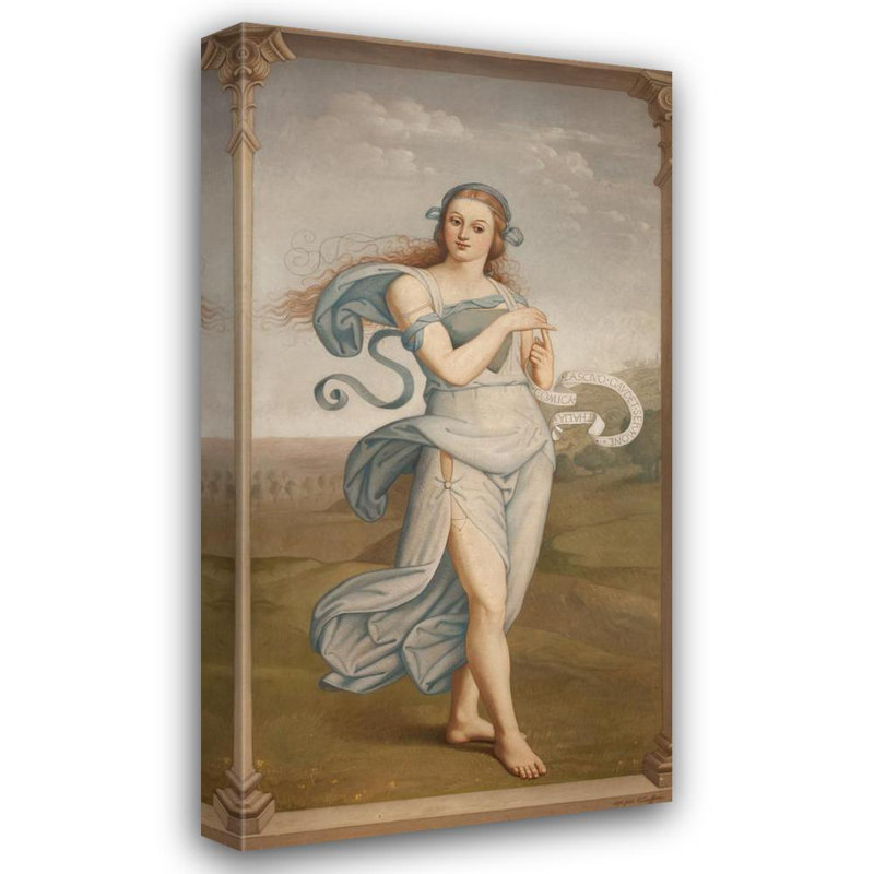 «Thalia, Muse of Comedy» par Godfried Guffens - Art mural sur toile tendue avec châssis, H 40 po x l 28 po