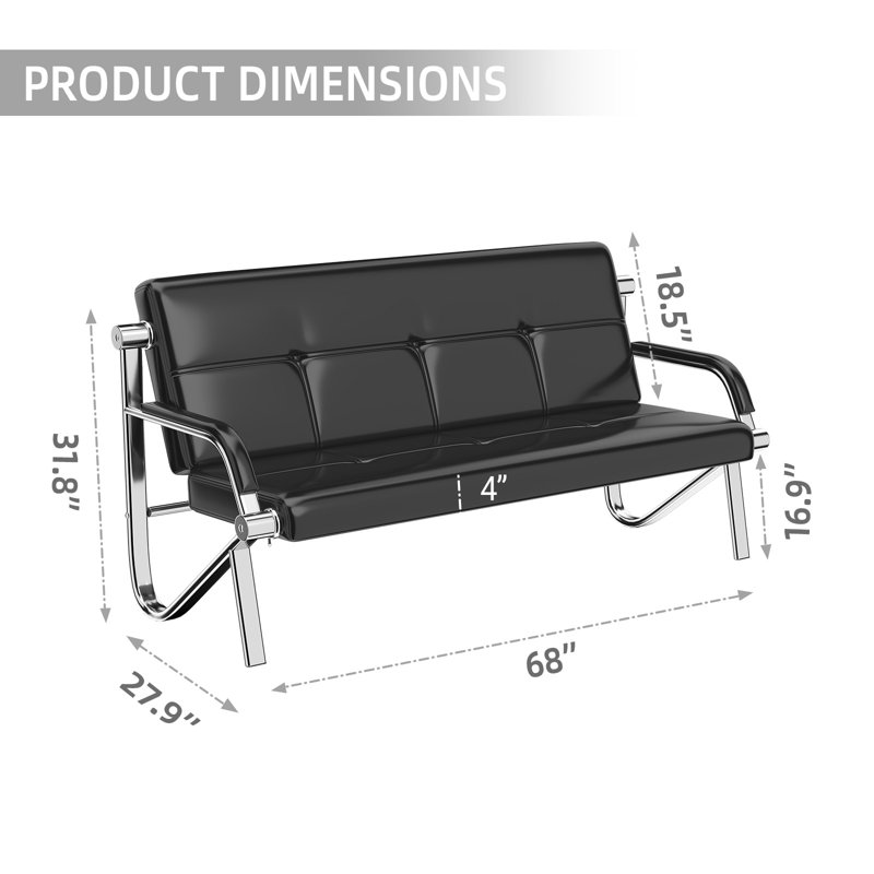 Banc de salle à manger Kinfant, Noir
