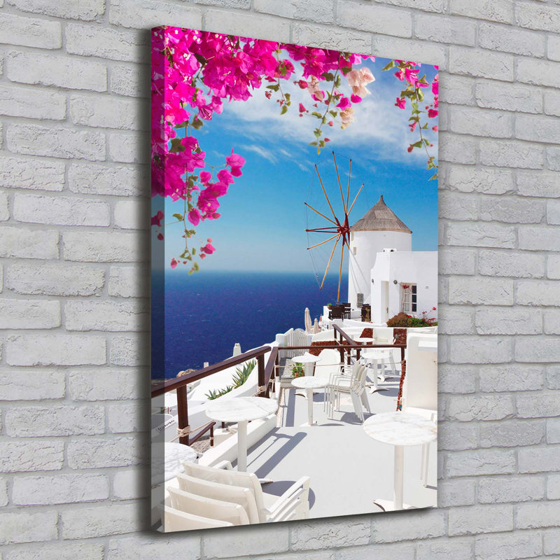 Santorini Greece - Wrapped Canvas Print