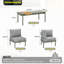 Ensemble de patio en métal pour 5 personnes, ensemble de mobilier d'extérieur en aluminium-853318206