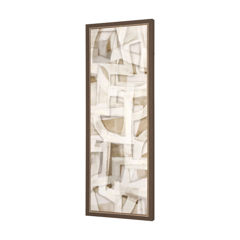 «Nyomi Forms II» par Hannah Dawson, reproduction d'art encadrée à la main sur toile, Neutral Forms II