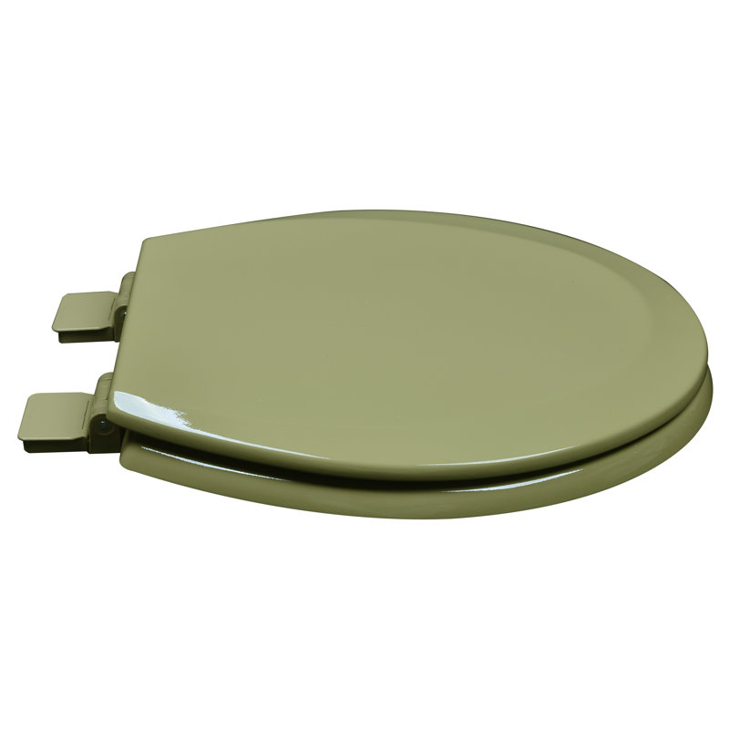 Round Toilet Seat and Lid, Avocado