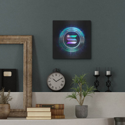 Luxe Metal Art 'Wagmi Solana Crypto' By Epic Portf " Wagmi Solana Crypto " by Valentyn Artemenko