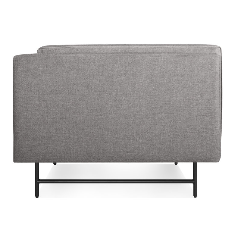 Bank Club Chair, Black, Vern Grey