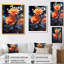 «Vibrant Orange Rose Morning Forest - Roses», reproduction d'art murale-104687341-104687343