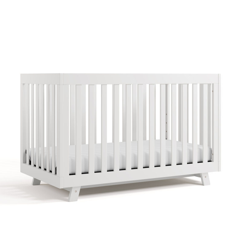Lit de bébé convertible 3-en-1 Beckett, Blanc, Lit à barreaux