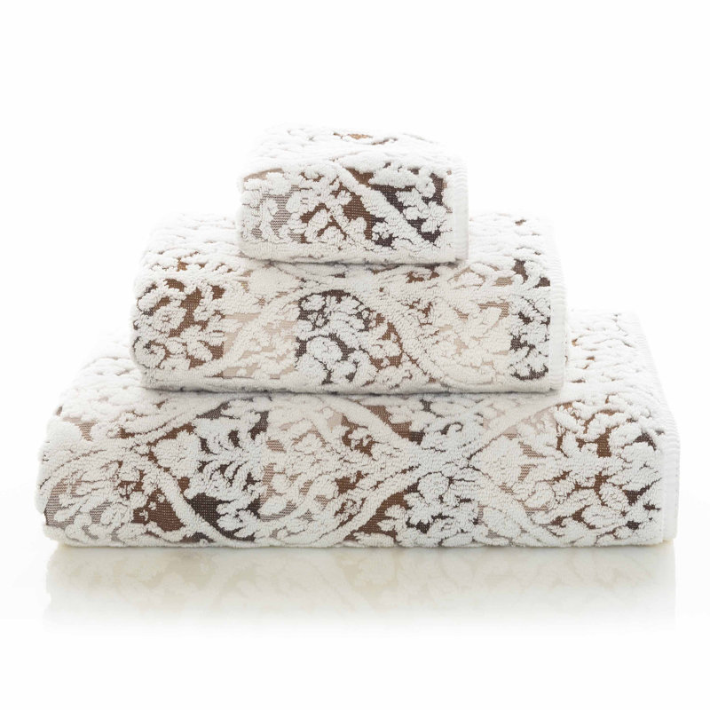 Firenze Jacquard Washcloth, Chocolate