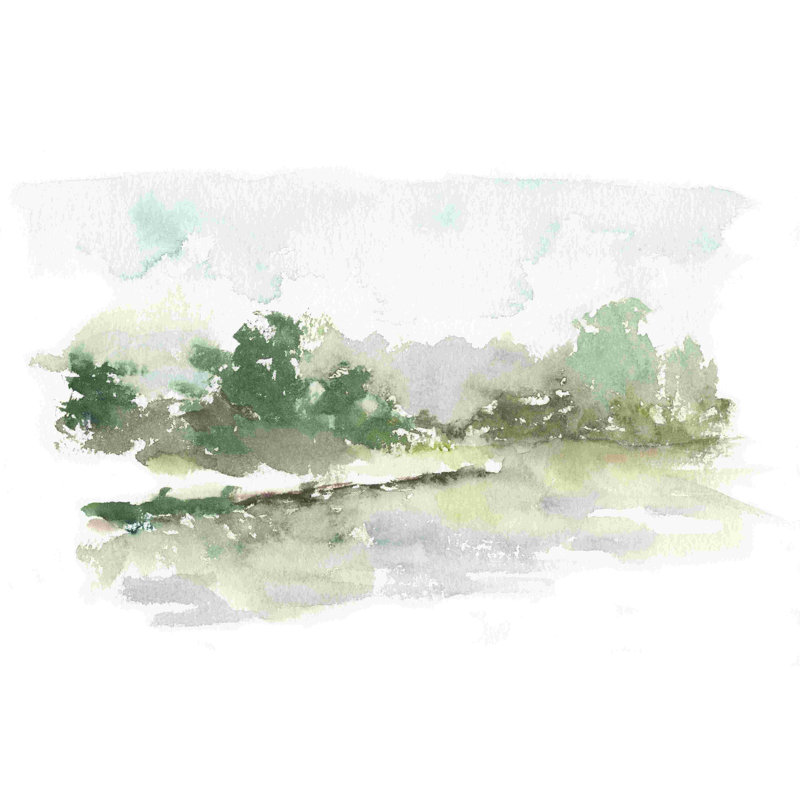 Croquis printanier à l'aquarelle III, L 18 po x H 12 po