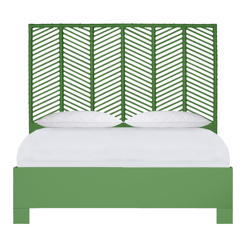 Liam Collection Bed, Full, Bright Green
