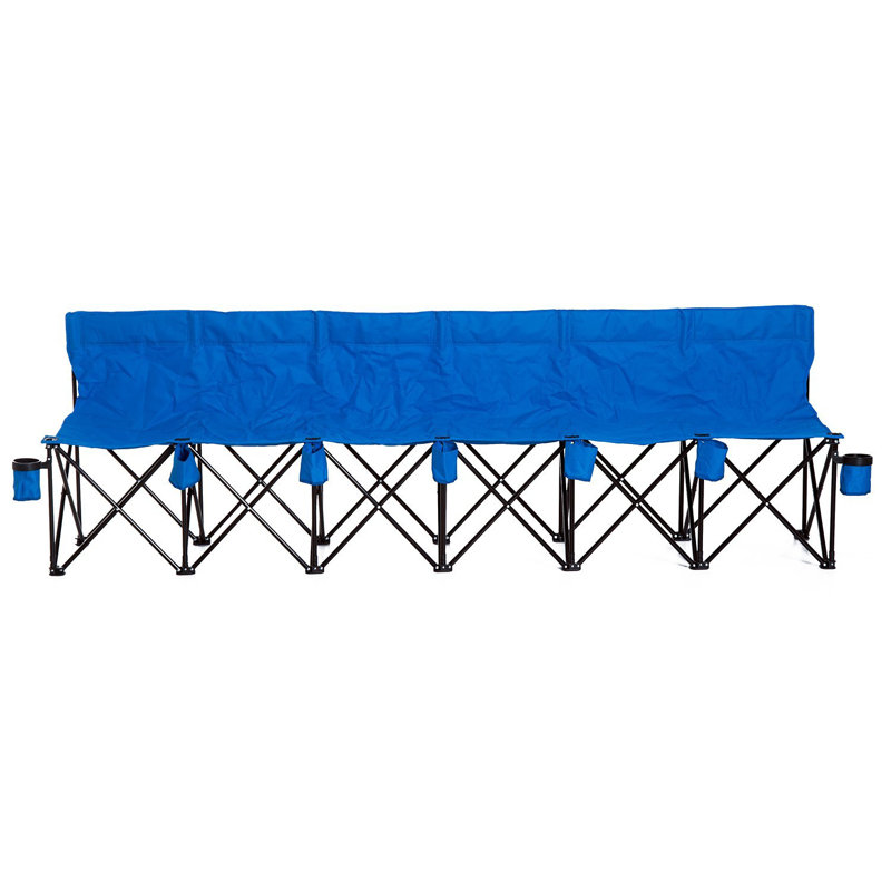 Folding Camping Bench, Blue