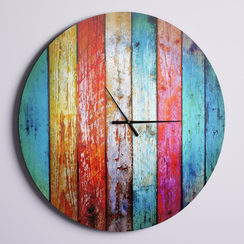 Horloge murale ferme, horloge décorative rustique rétro, Surdimensionné