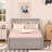Bed Frame with Trundle,Platform Bed,Beds-401707475